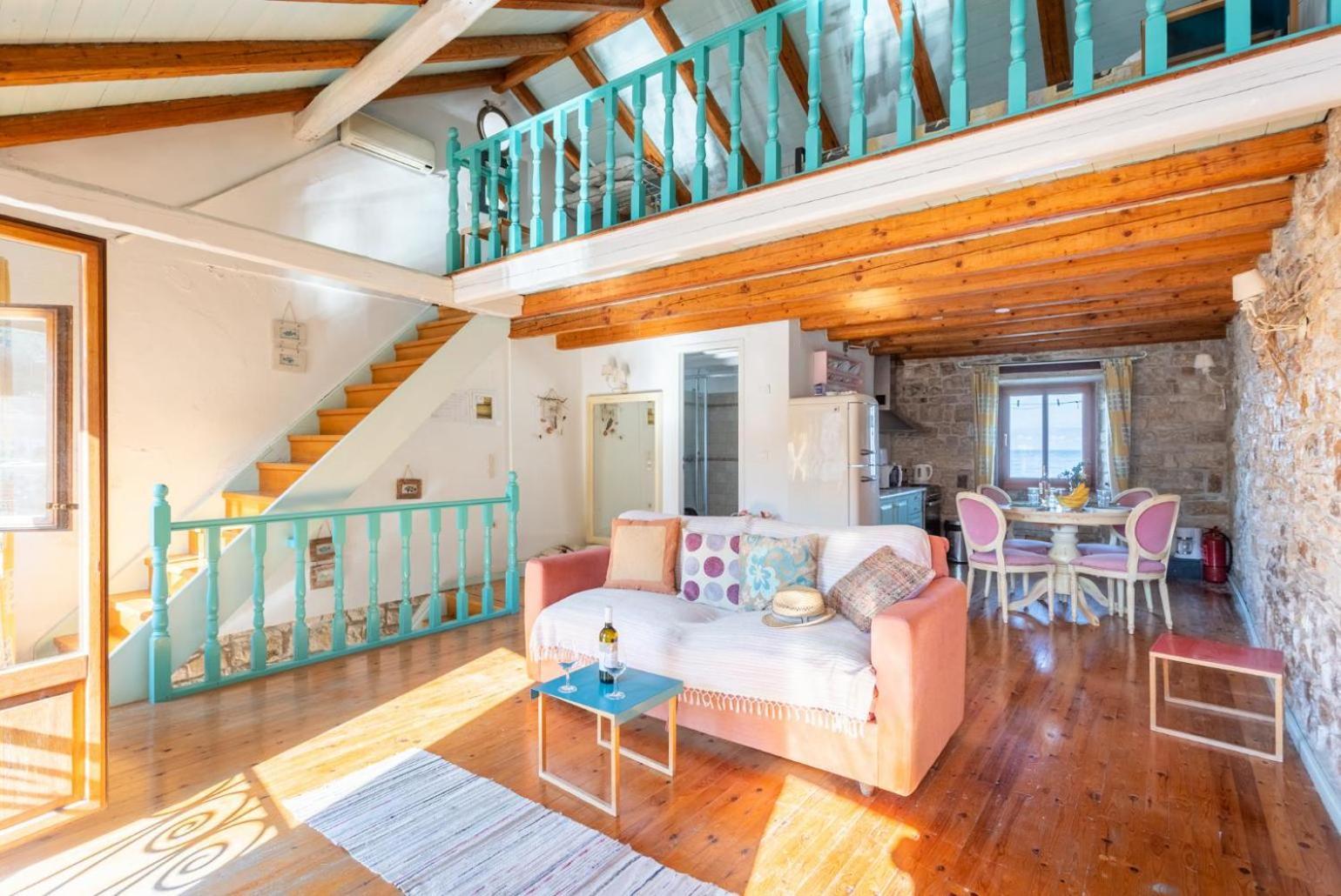 شقة Spiros Jetty House Longós المظهر الخارجي الصورة